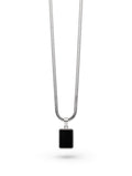 Minimalist tag pendant l pure stainless steel