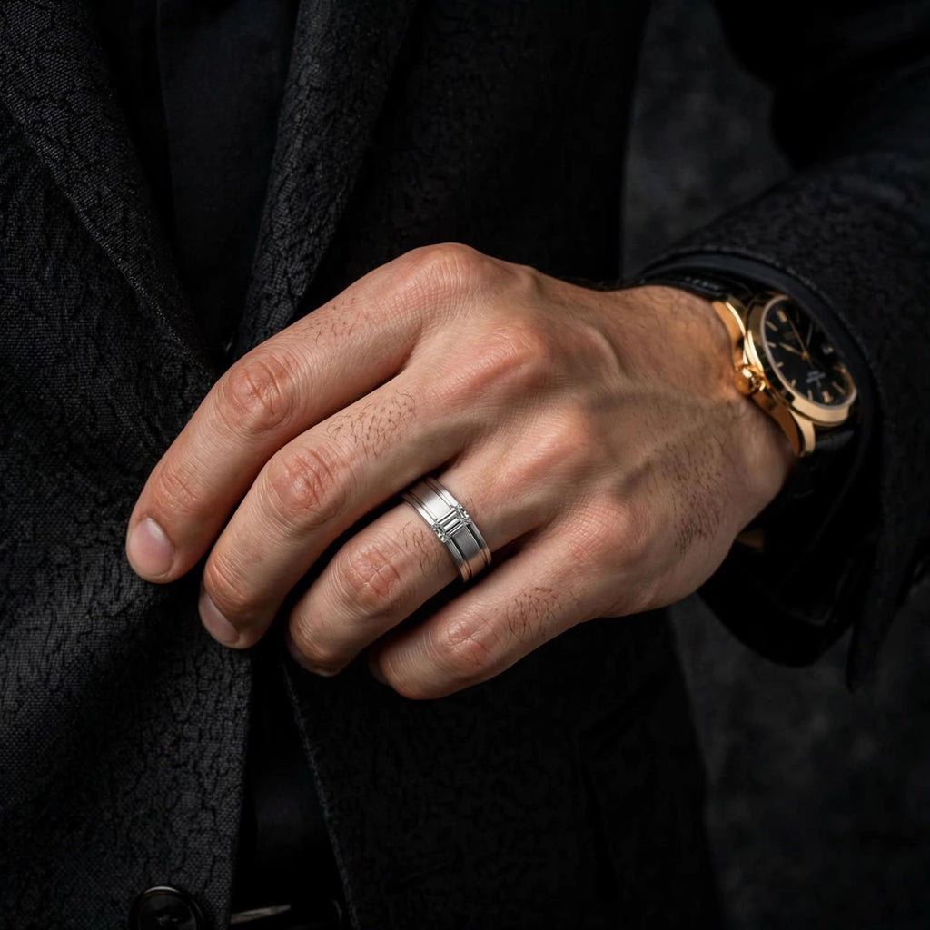 Titan Baguette Band Ring