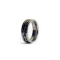 Cross inlay band ring